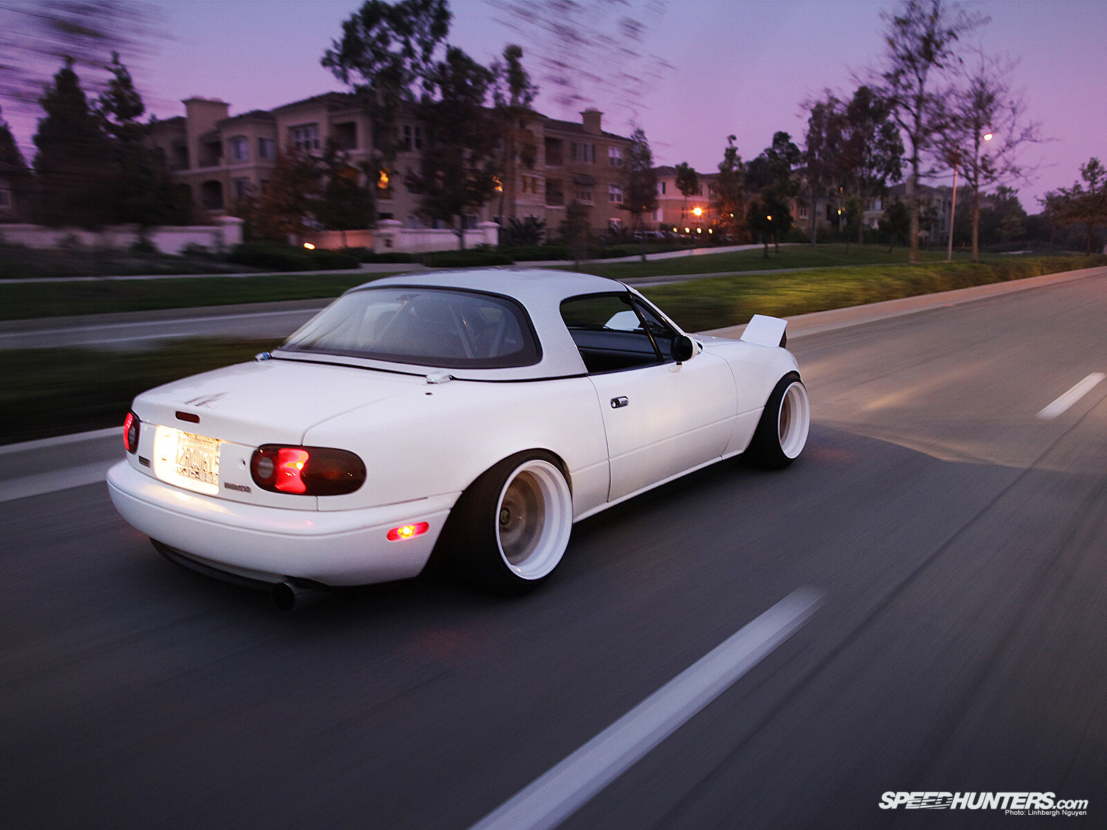 Cars vehicles mazda miata mx Desk Mat Stitched