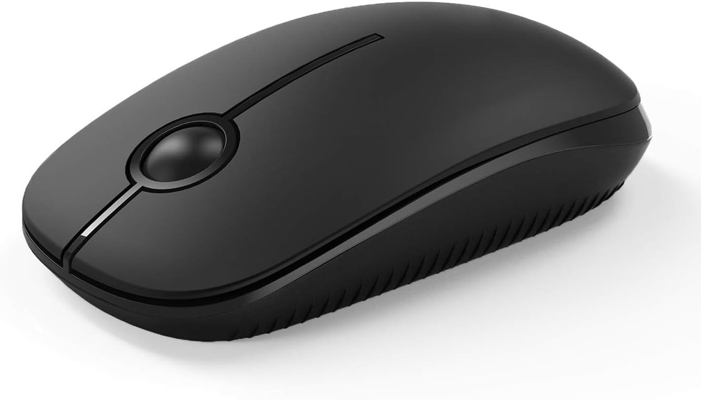 Wireless Mouse-2.4G Slim Portable Computer Mouse, Black | Nano