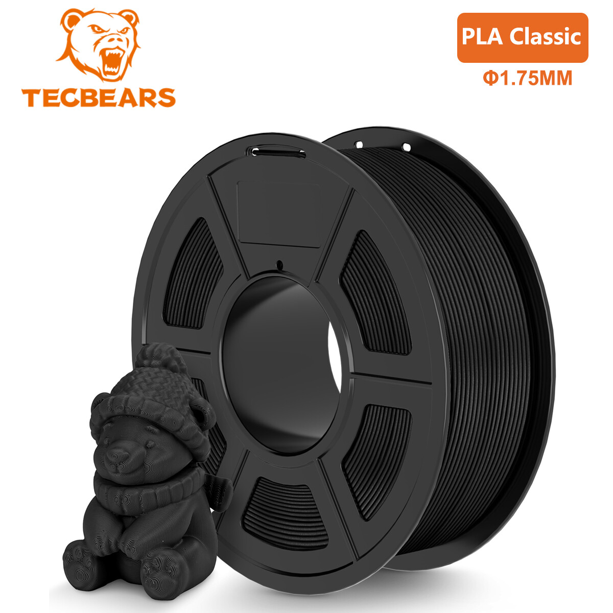 🔥TECBEARS 6KG PETG/PLA SILK PLA+ High Speed Matte 3D Printer Filament 1.75mm