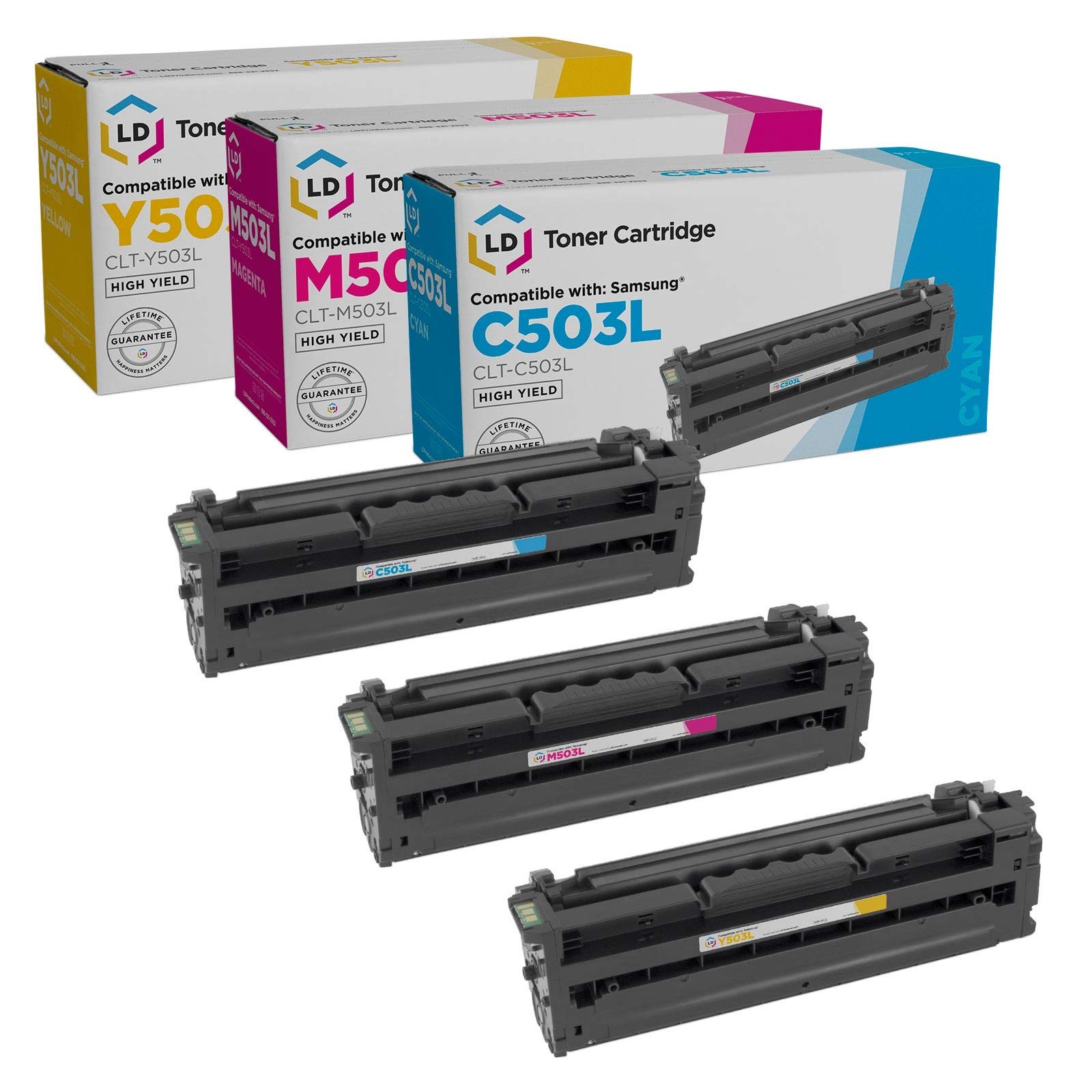 LD COMP Samsung CLT-503L Cyan, Magenta & Yellow Set for C3010DW & C3060FW MFP