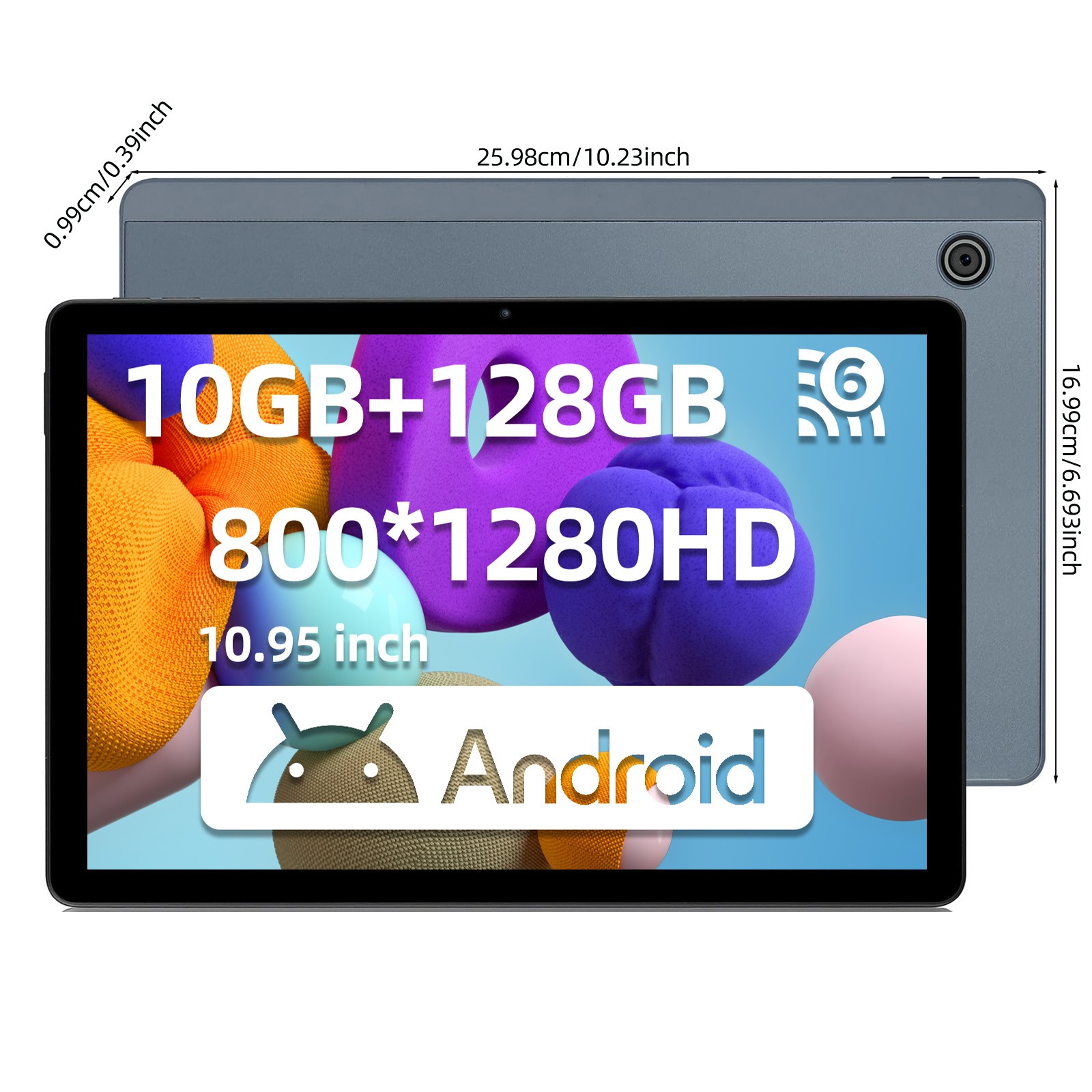 11 inch Android 14 Tablets 10+128GB IPS HD Octa-Core Touchscreen Dual Camera NEW