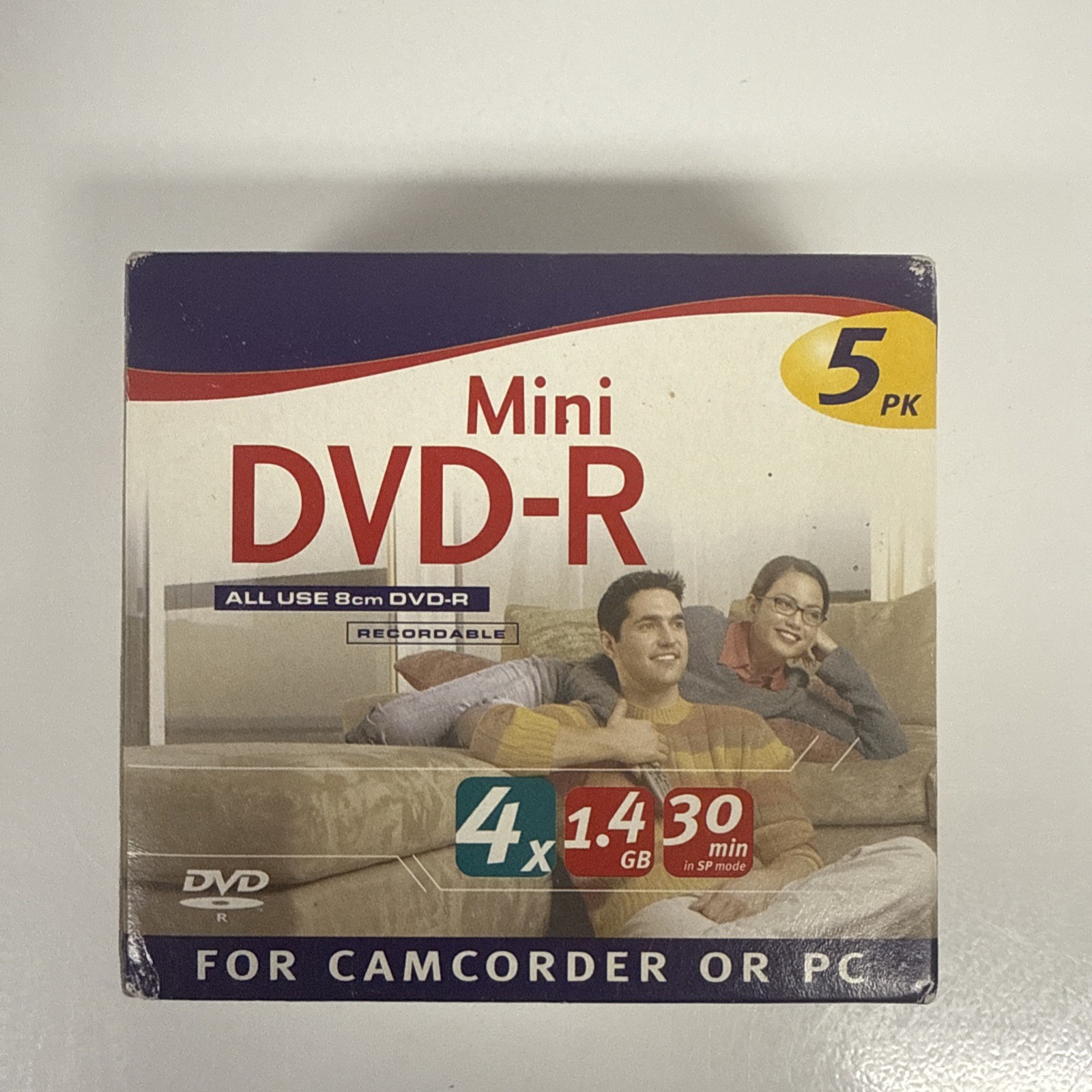 NEW Memorex Mini DVD-R 5 Pack For Camcorder or PC Sealed Box