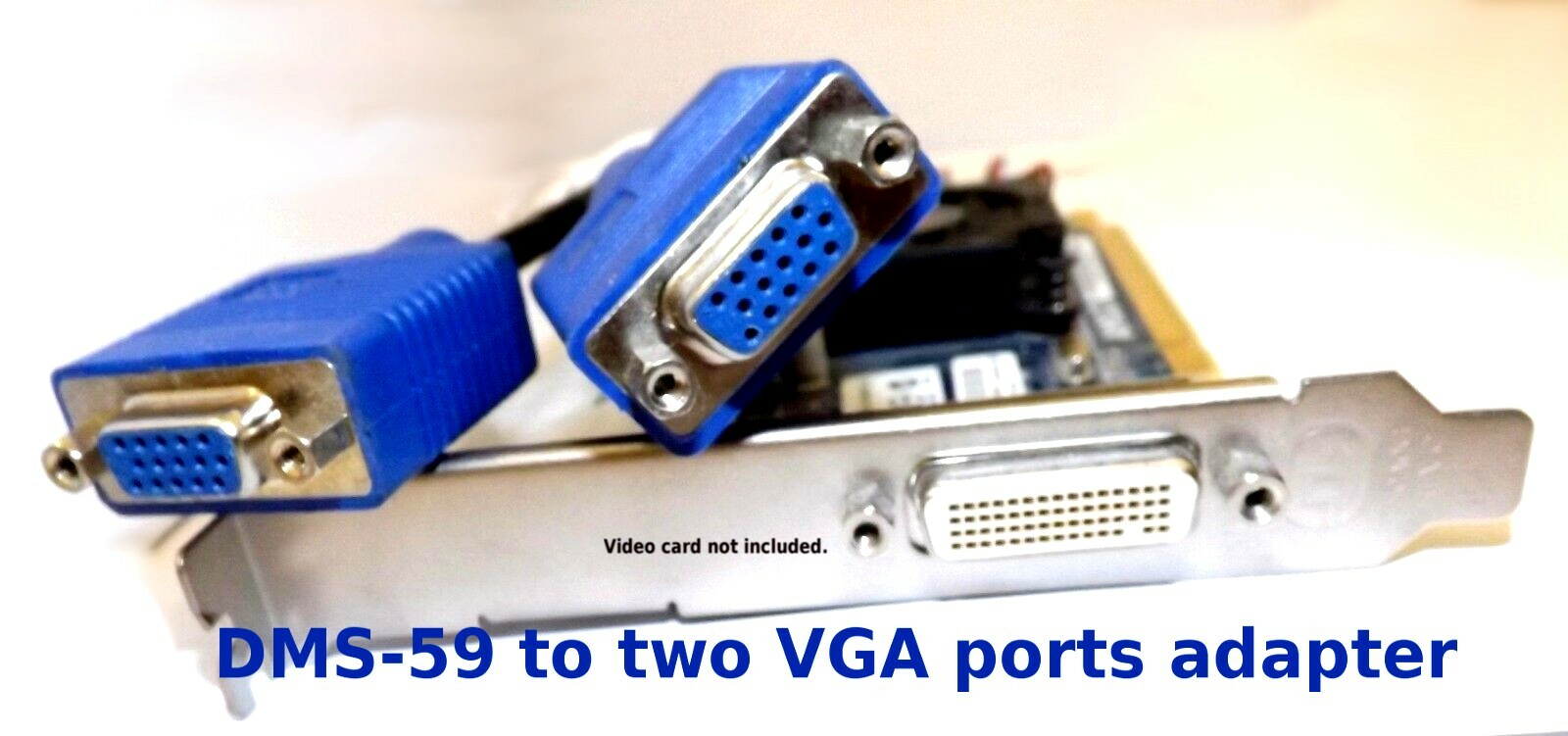 DUAL VGA Ports Adapter (Female). ✔️  Dell HP ✔️ DMS-59 to dual (2) VGA Outputs.