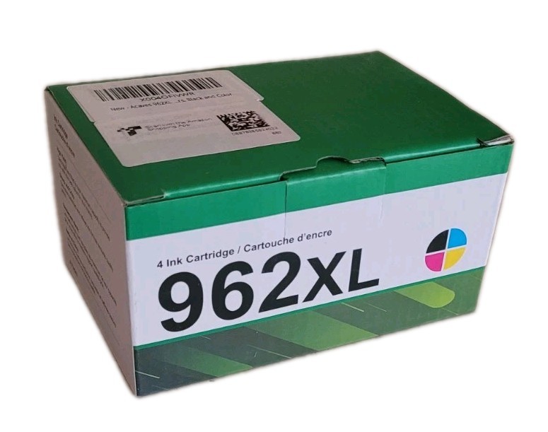 Ink Cartridge Replacement For 962xl CMYK 4 Pack Exp: 05-2027