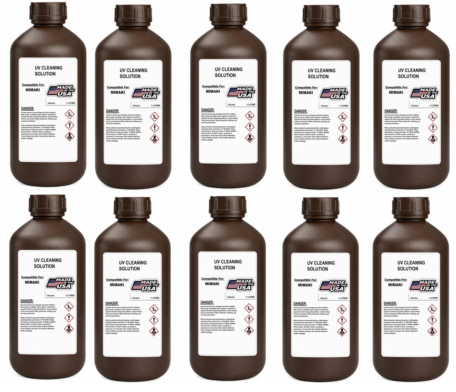 10 LITERS - PREMIUM COMPATIBLE CLEANING SOLUTION FOR MIMAKI UV PRINTER