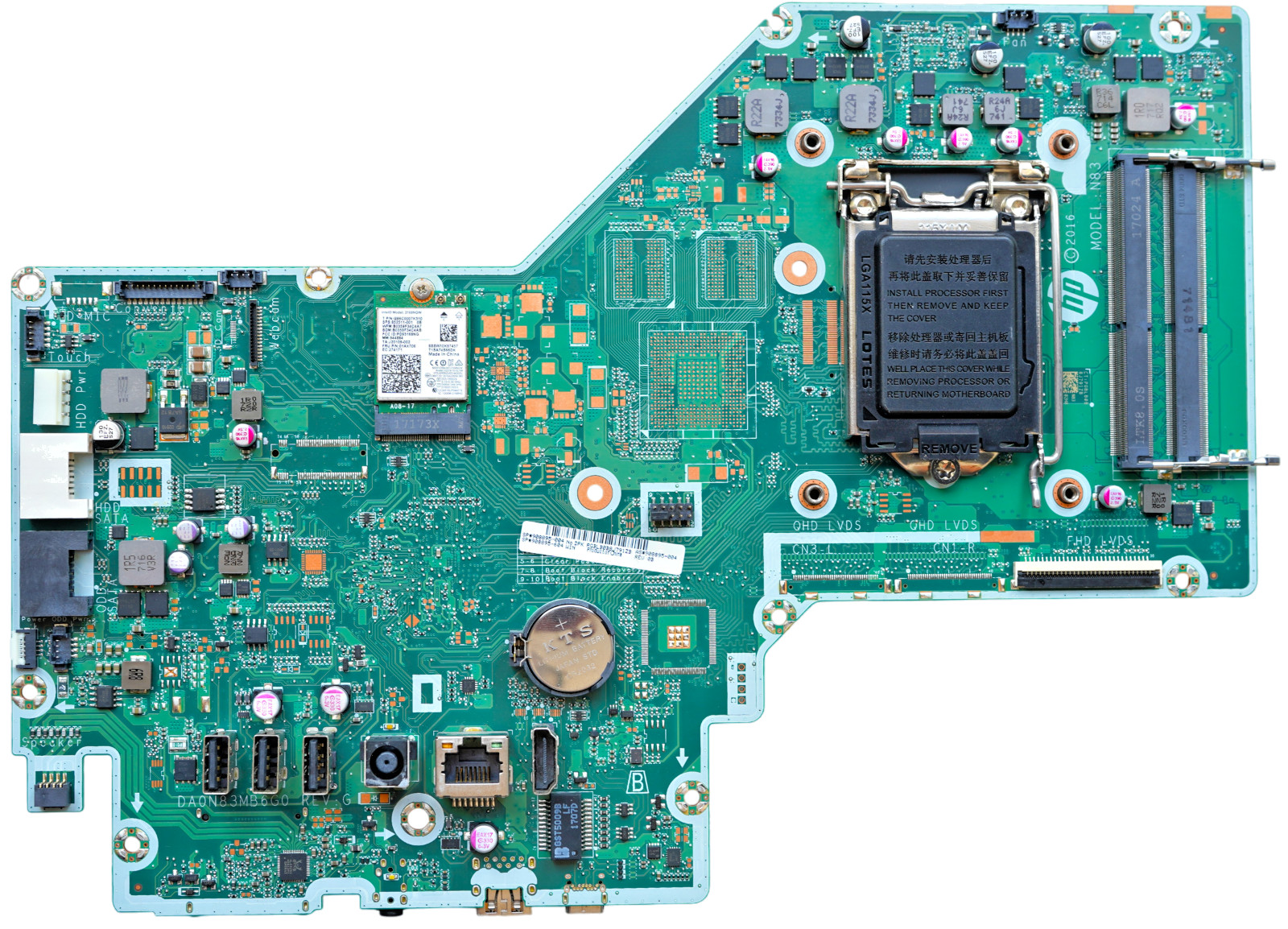 908895-604 For HP Pavilion 24-B LGA1151 Socket DA0N83MB6G0 AIO Motherboard