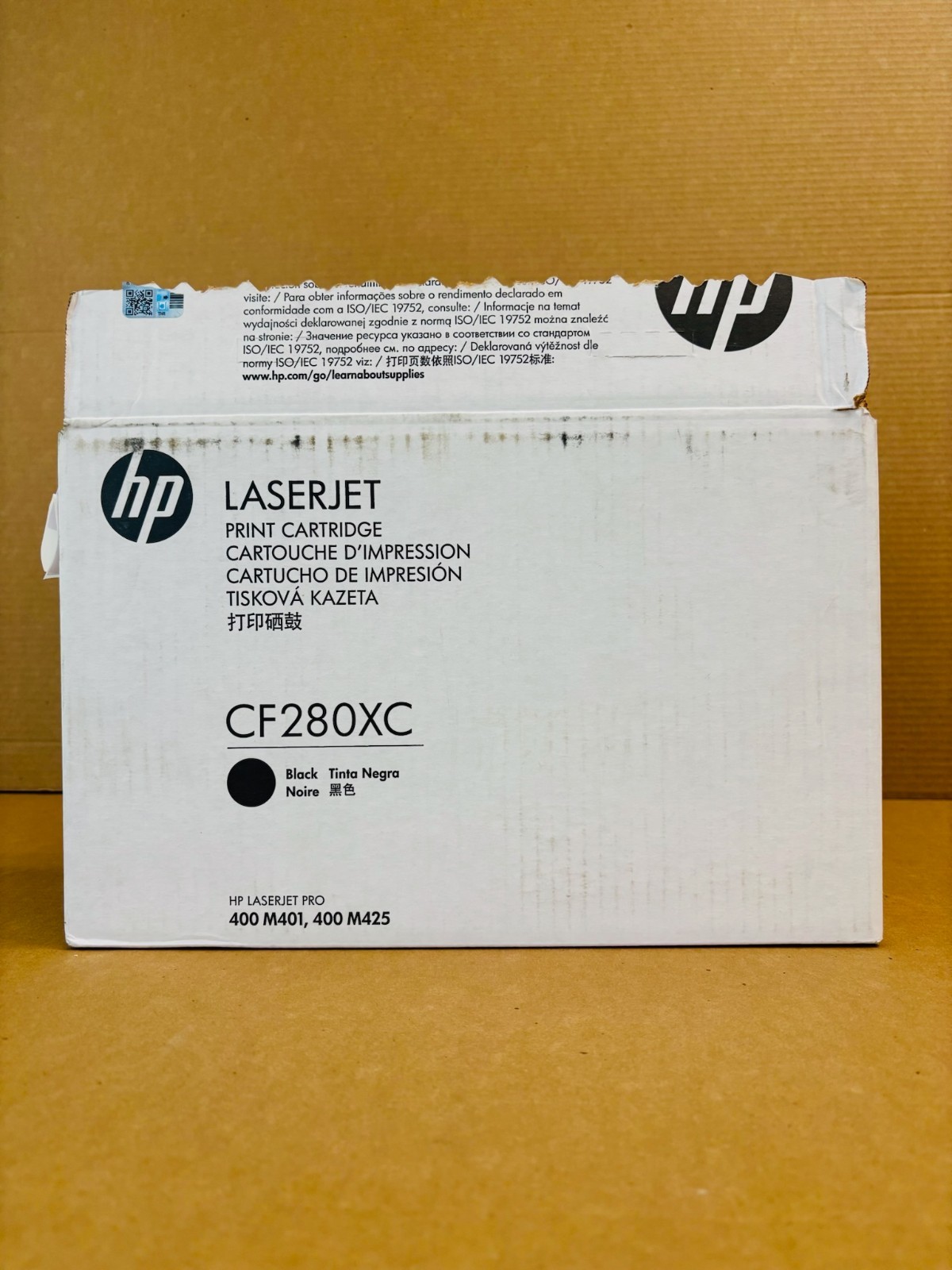 Open Genuine HP 80X LaserJet Pro 400, M401, M425 Black Toner CF280XC