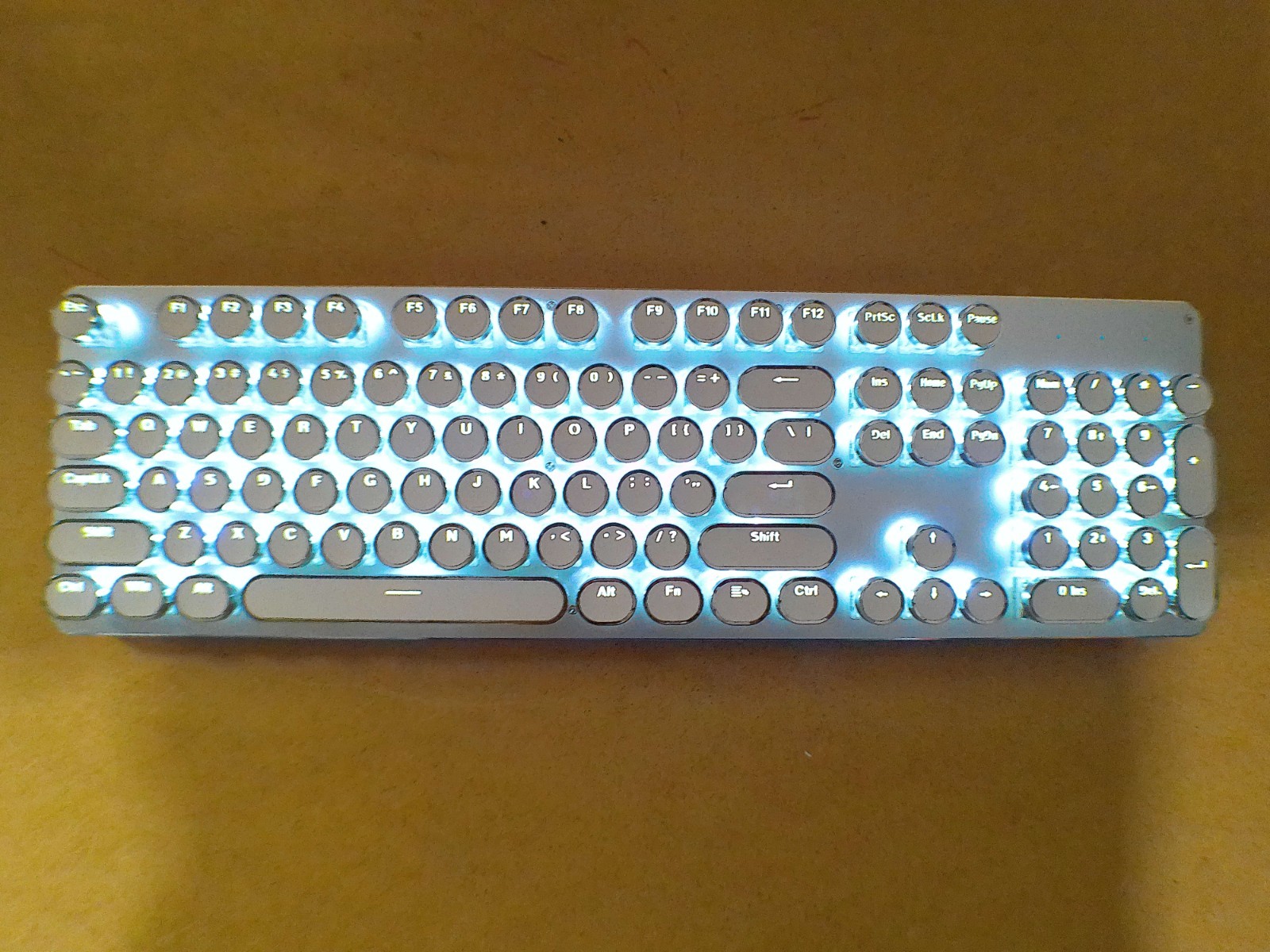 Wireless Typewriter Style Mechanical Keyboard 2.4G/Bluetooth/Wired