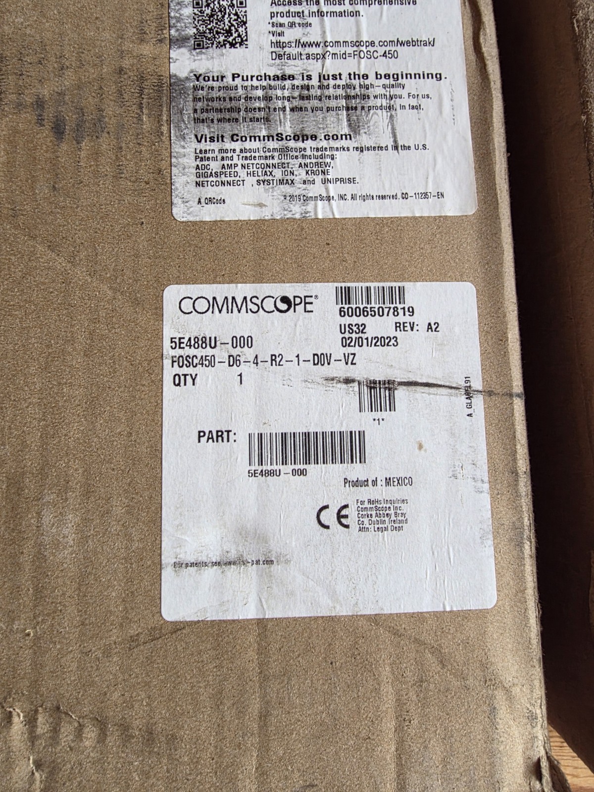 Commscope FOSC450-D6-4-R2-1-D0V-VZ | FOSC 450 D6 Fiber Optic Splice Closure