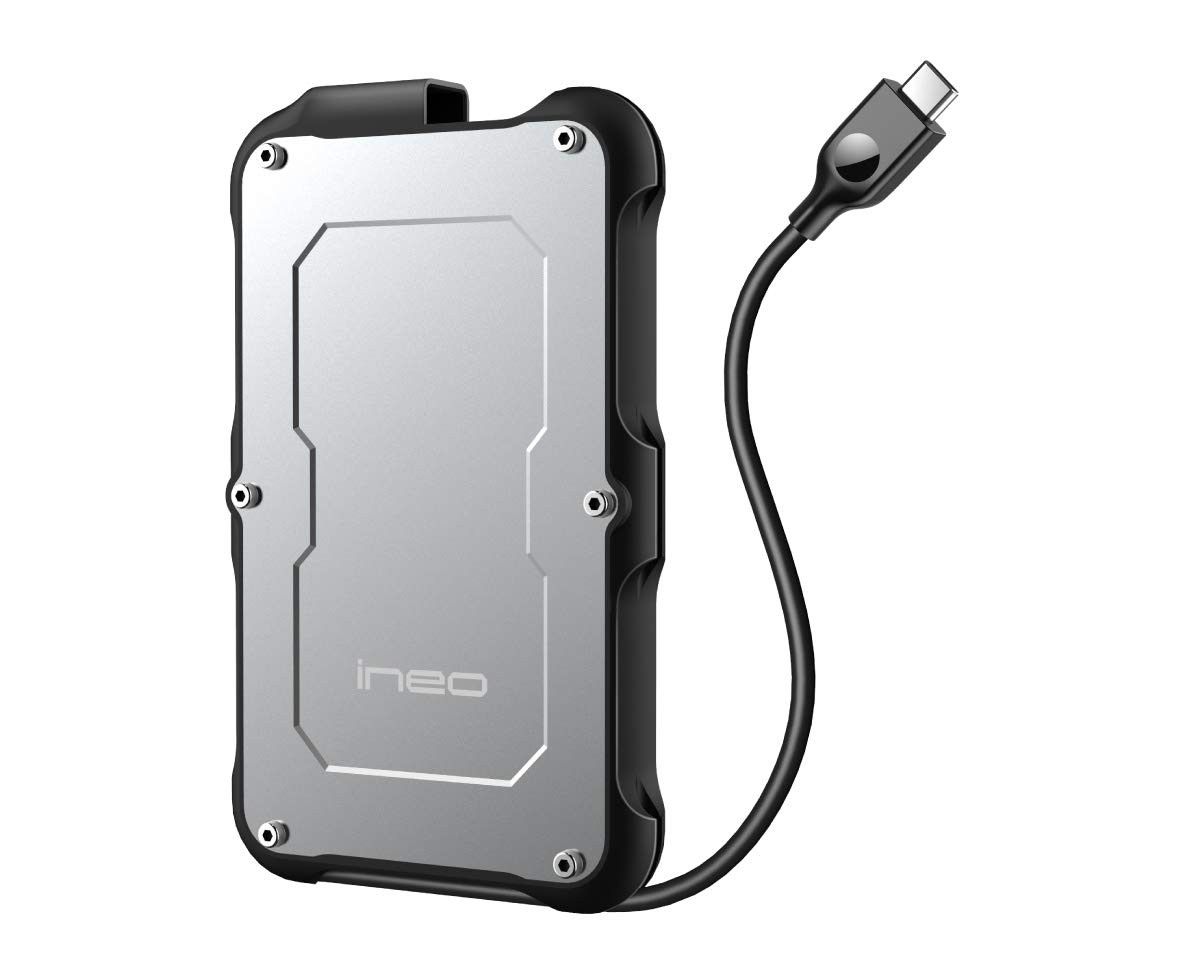 2.5" USB 3.1 Gen 2 -Rugged Waterproof & Shockproof External Hard Drive Enclos...