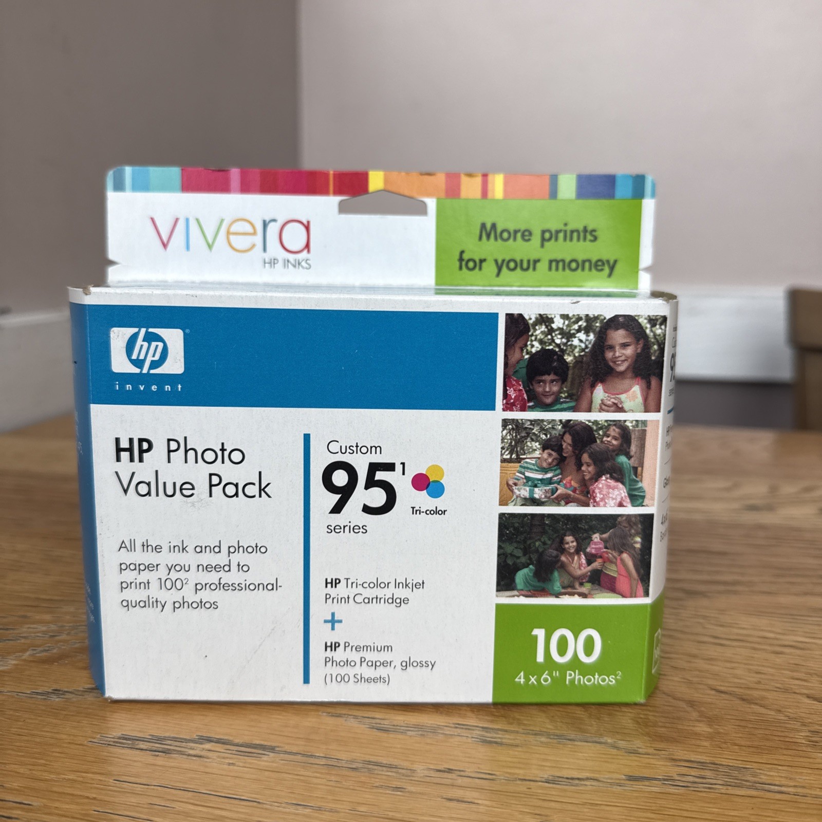 New HP Vivera Photo Value Pack Custom 95 Series 100 Photos install by Aug 2008
