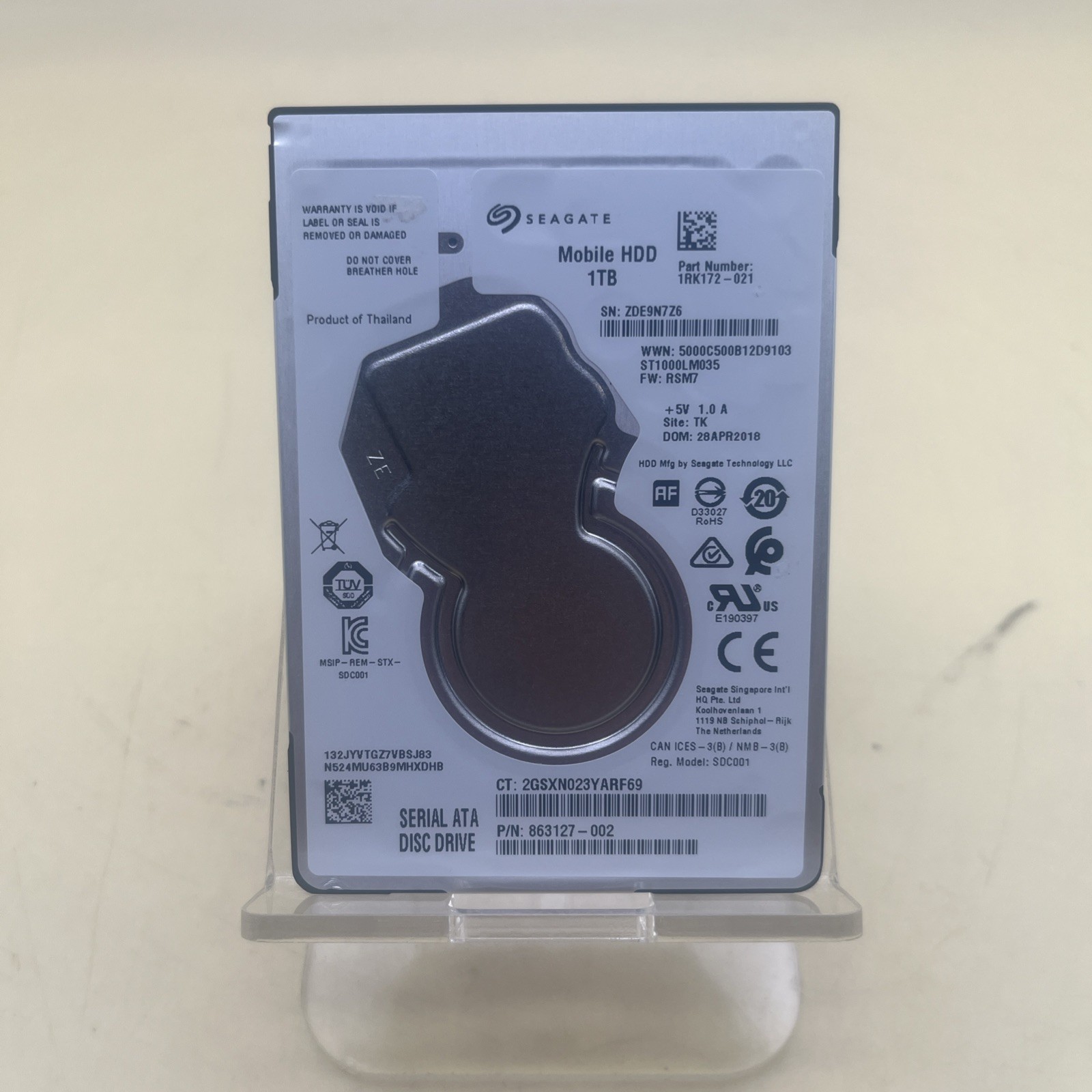Seagate 2.5" Mobile HDD 1TB SATA 6GB/s HDD ST1000LM035