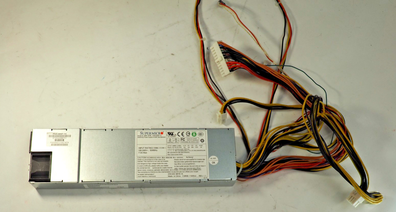 SUPERMICRO PWS-605P-1H 600W Switching Power Supply