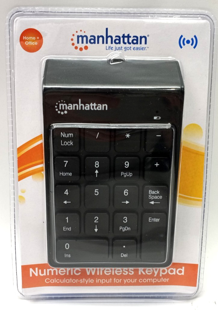 NEW SEALED Manhattan Numeric Wireless Keypad (178846) Black N2141 C0