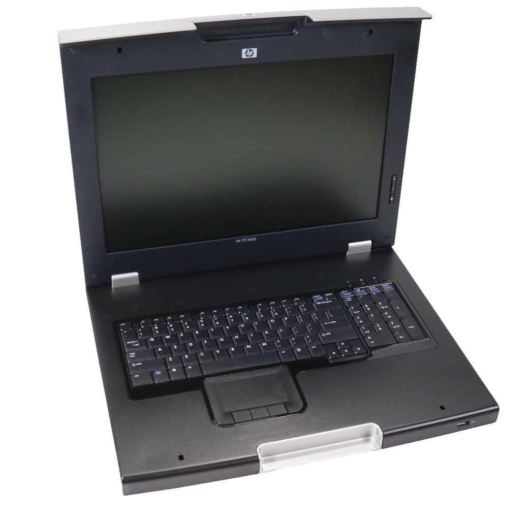 HP TFT7600 G2 1U 17.3" Rackmount LCD KVM Server Console Monitor