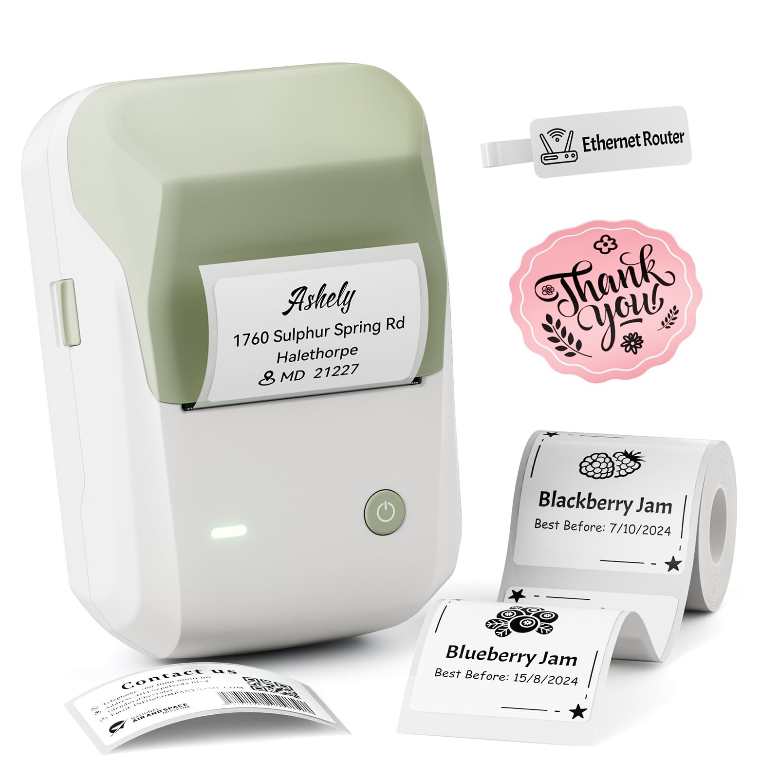 NIIMBOT B1 Label Maker Machine with Tape, 2Inch Thermal Label Printer