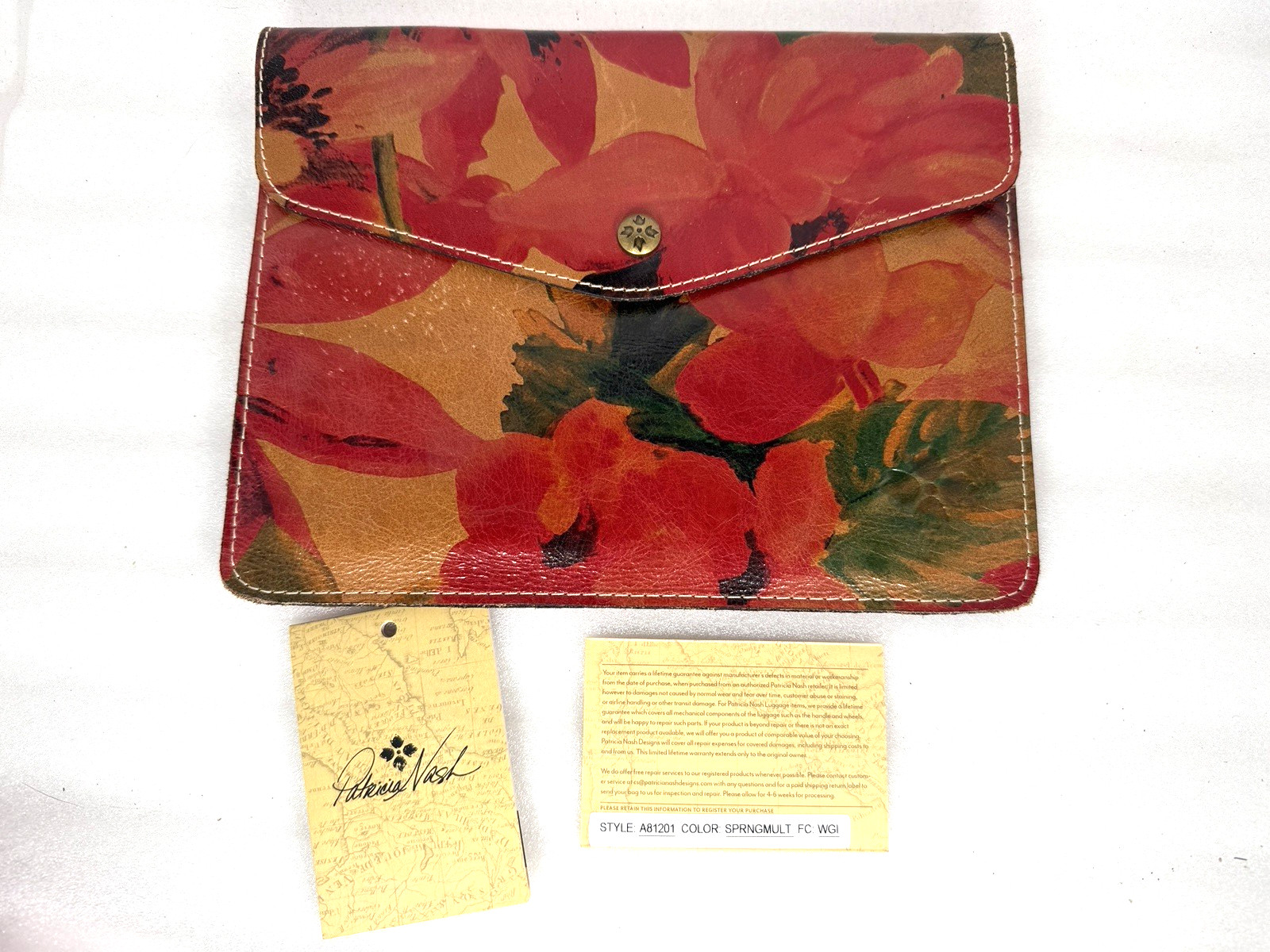 Patricia Nash Leather Midi Tech Portfolio For iPad