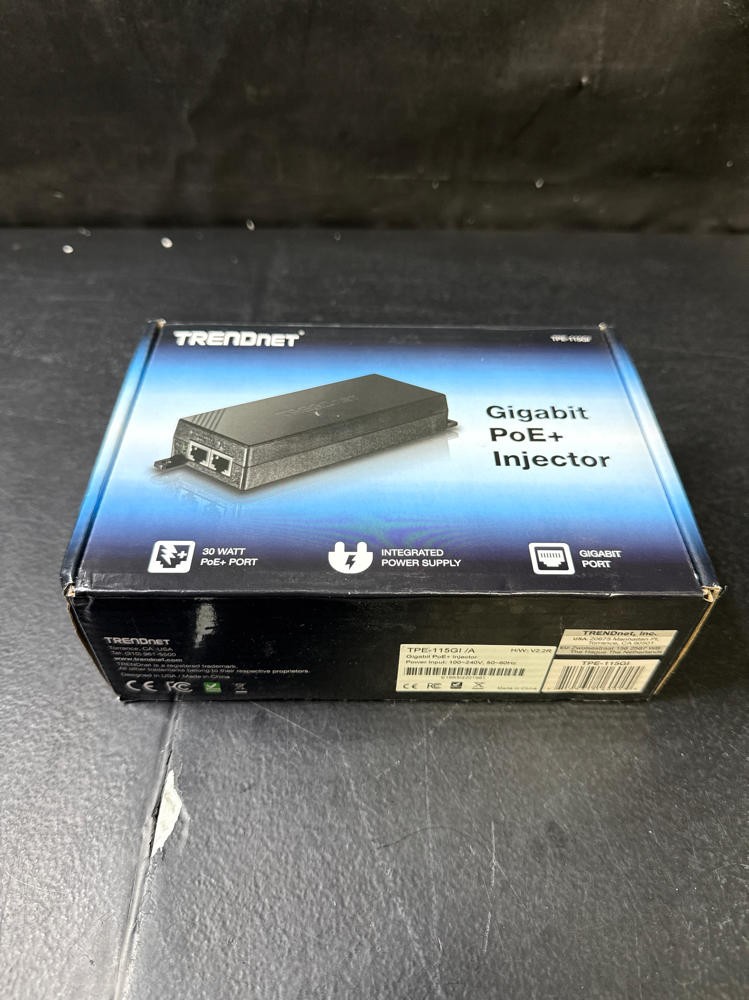 TRENDnet Gigabit Power Over Ethernet Plus Injector, PoE+ (30W)