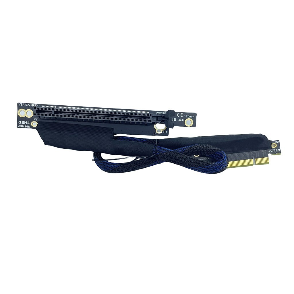 PCIe 4.0 X8/X16 GPU Extension Cable AI Server Adapter Cable for Network Card