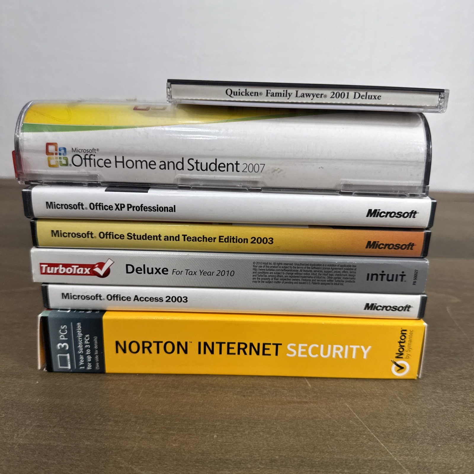 Vtg Software Lot Of 7 Microsoft Office 07 Office XP Pro Office 03 Access 03 More