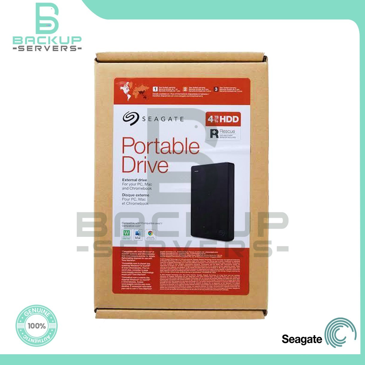 Seagate Portable 4TB USB 3.0 2.5" External Hard Drive HDD STGX4000400 "SEALED"