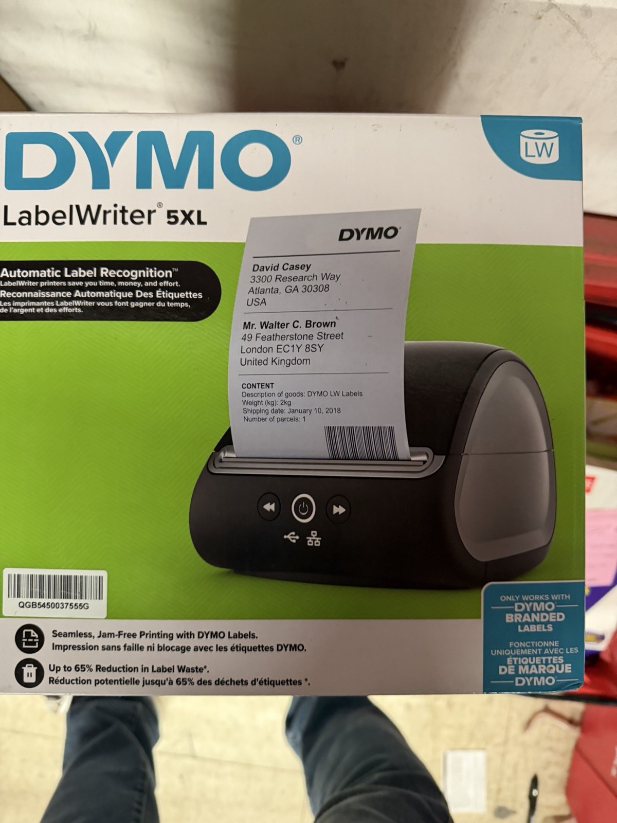 Dymo LabelWriter 5XL Direct Thermal Label 4x6 Printer USB