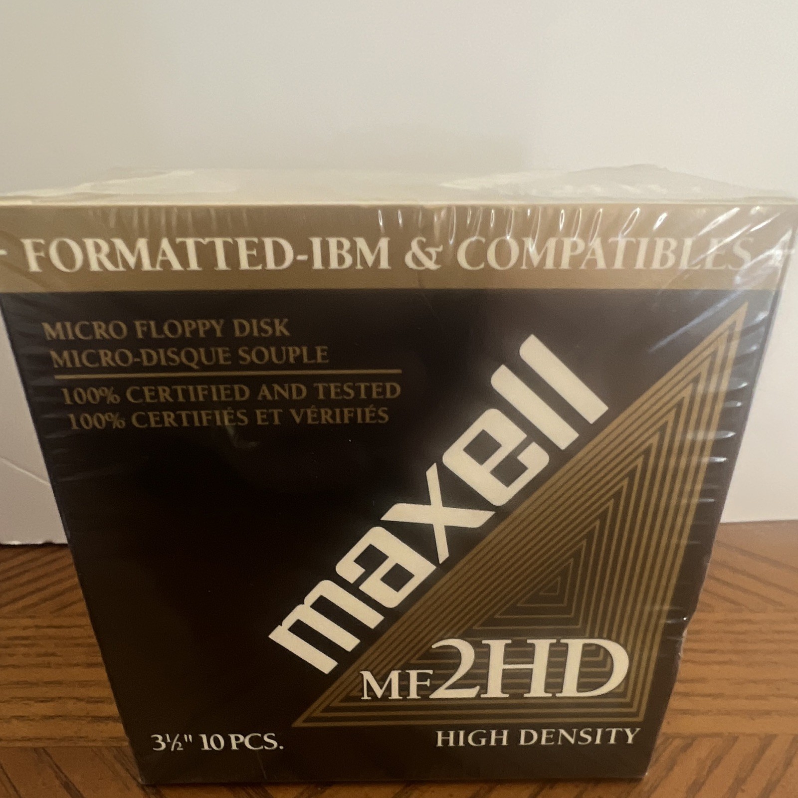 Maxwell Floppy Disk MF 2HD High Density 3 1/2” 10 pcs New Factory Sealed