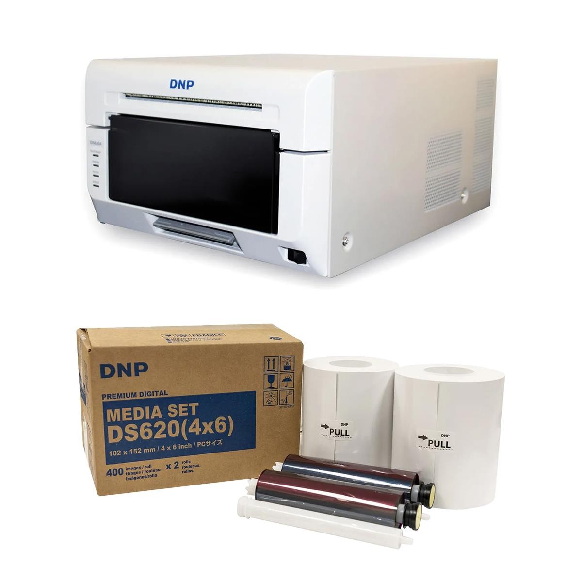 DNP DS620A Dye Sub Professional Photo Printer, Print Sizes: 2x6" to 6x8"w/ DNP D