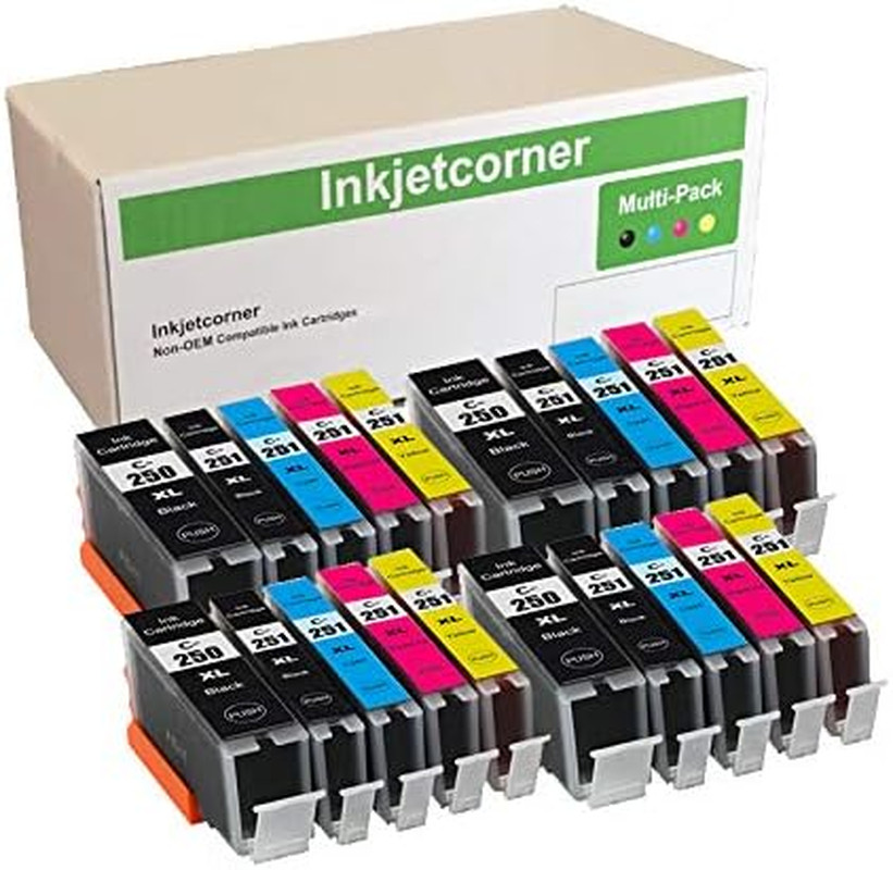 Compatible Ink Cartridges Replacement for PGI-250XL CLI-251XL PGI-