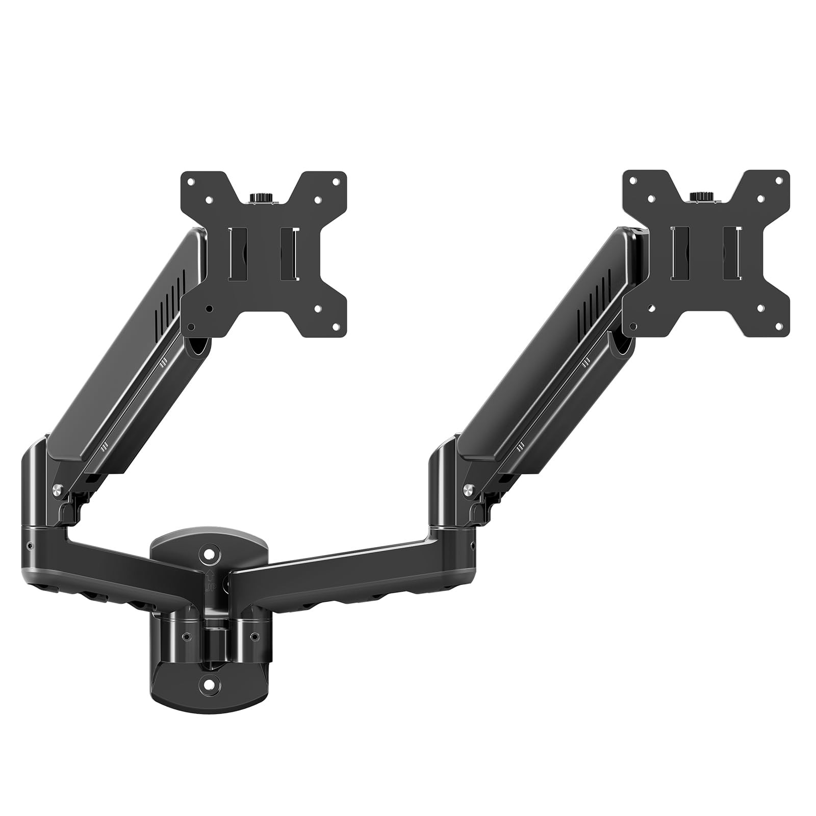 MOUNTUP Dual Monitor Wall Mount for 2 Max 32 Inch Computer Dual, Black