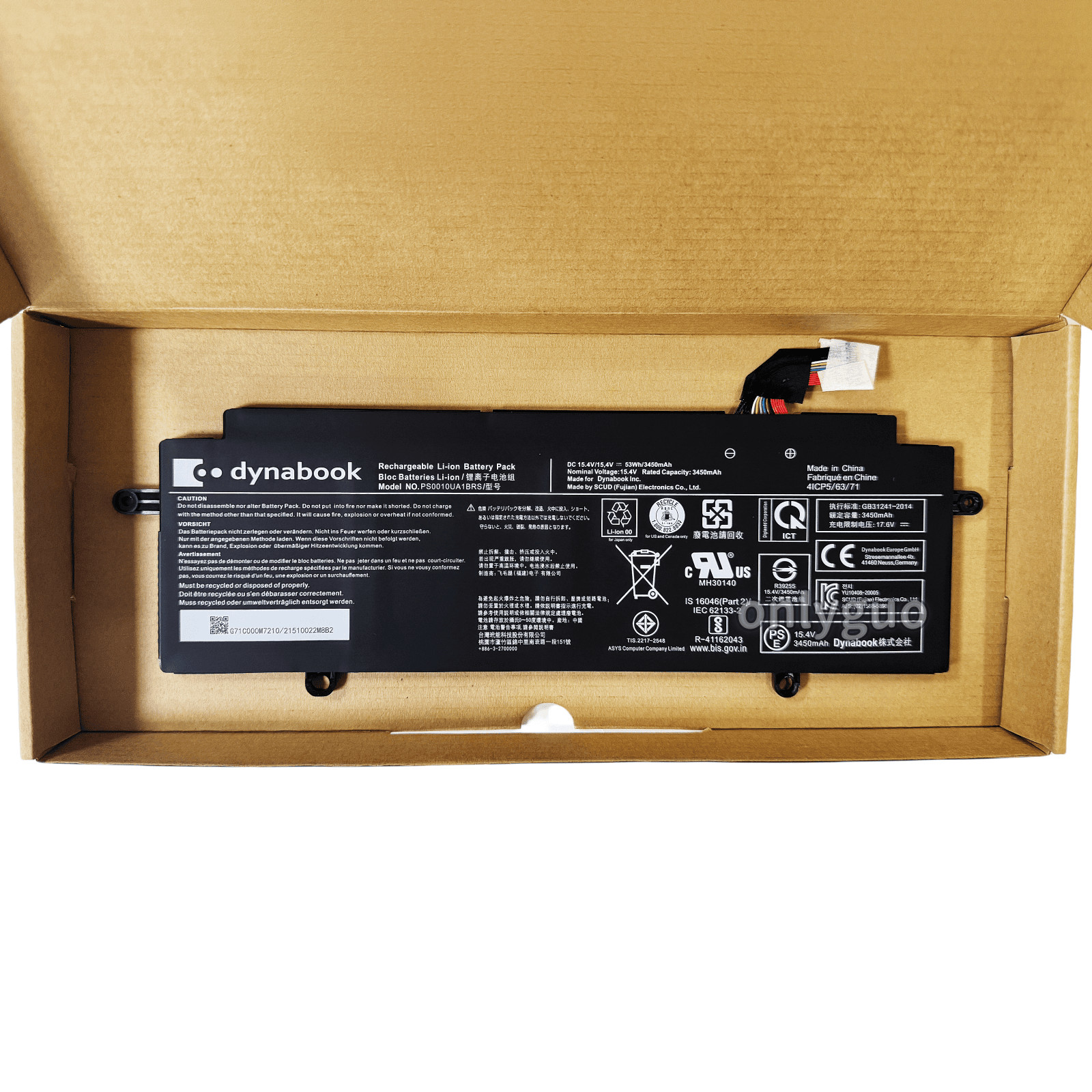 New Genuine OEM 3450mAh PS0010UA1BRS for Toshiba Dynabook Portege X30W X30W-J US
