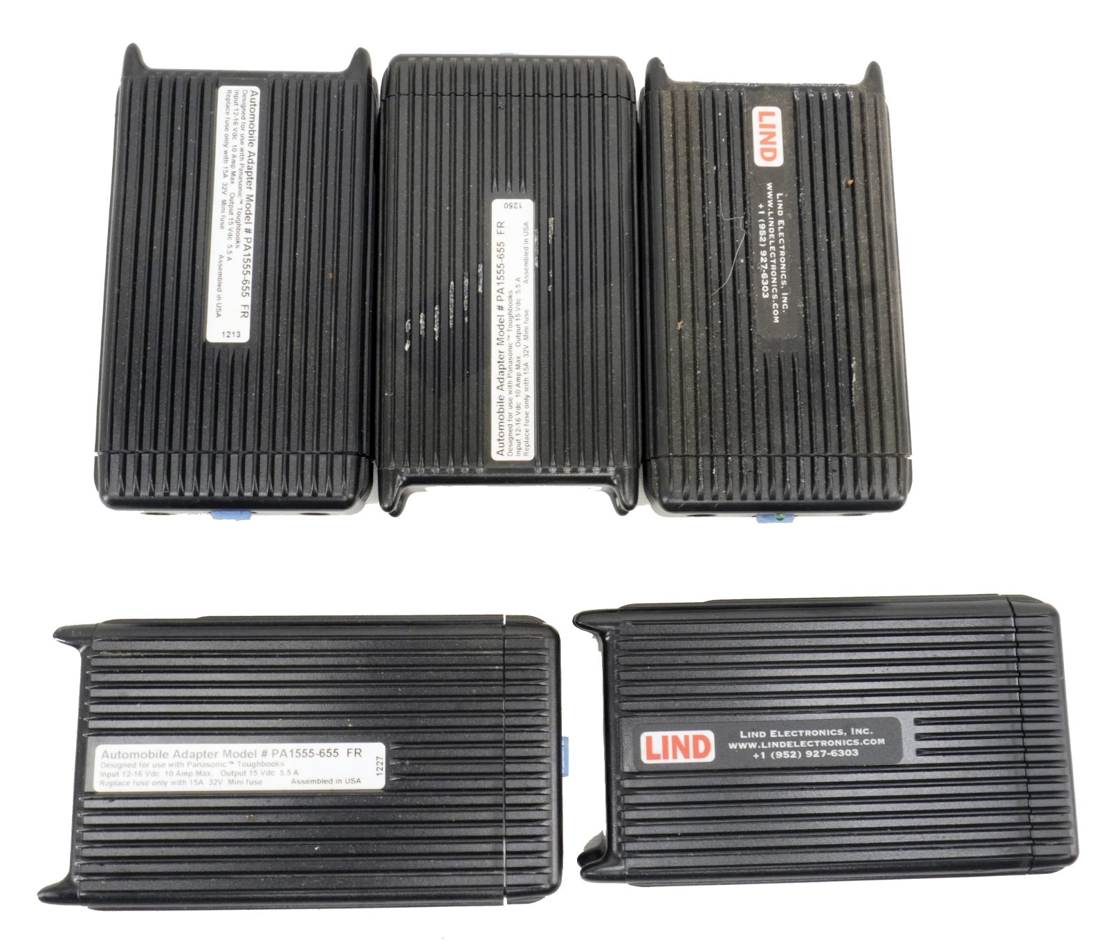 5 Lind  Vehicle Power Supply Adapter Panasonic Toughbook 19 33 34 53 54 Getac C