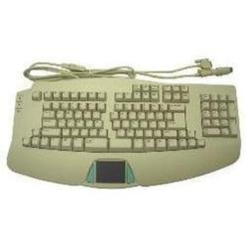 BTC 8140M PS/2 AT & Serial MOUSE Natural Ergonomic Keyboard w/Touchpad db9 din5
