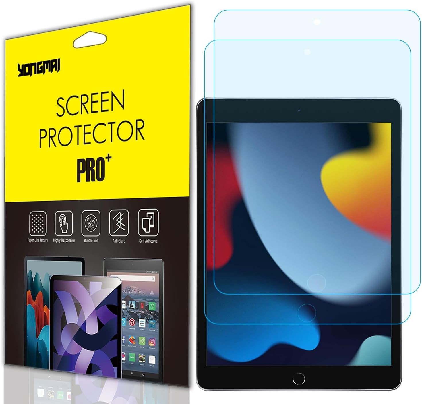 2-Pack Blue Light Blocking Screen Protector for iPad 10.2" 2021/2020/2019