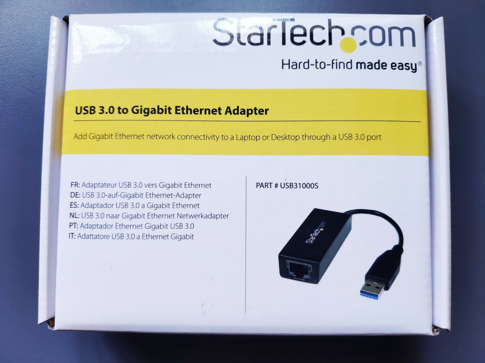 StarTech USB31000S USB 3.0 to Gigabit Ethernet Adapter *New