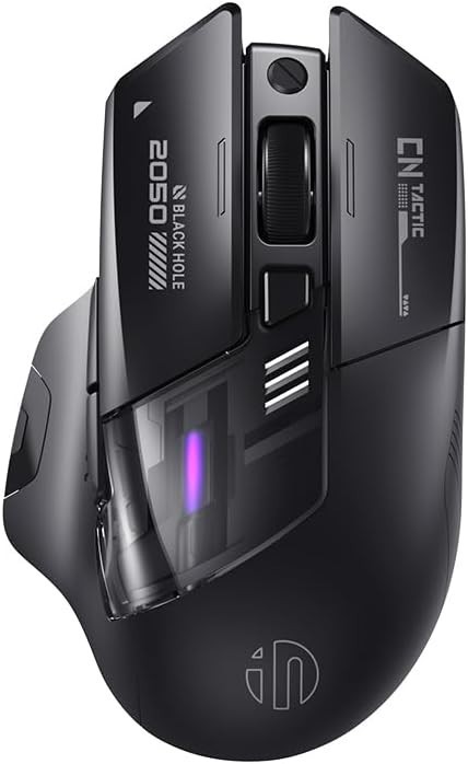 A9 Explorer Wireless Mouse for Laptop, 2.4G/Bluetooth 5.0, RGB Lighting, 2400...