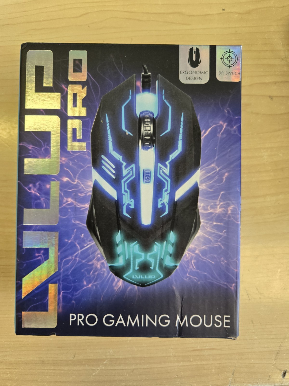Vivitar LVLUP Pro Gaming Mouse with DPI Switch RBG Backlight Lessen Hand Fatigue