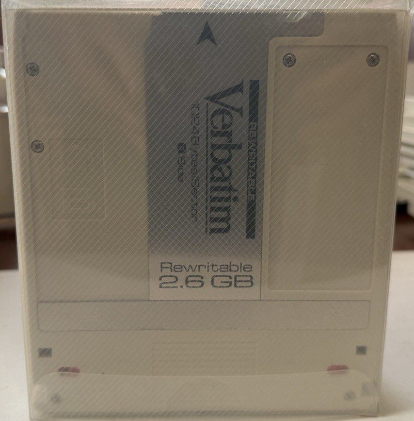 Verbatim 91204 2.6GB RW Media 1024 B/S With Labels & Cases - Qty 5 pieces