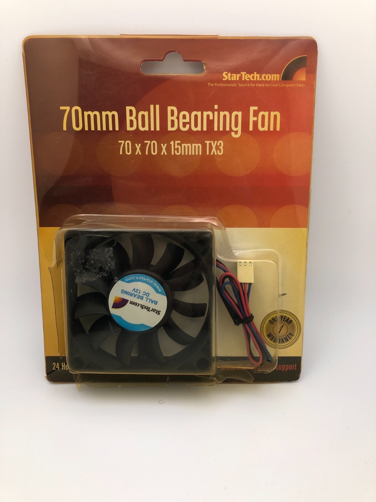 StarTech 70mm x 15mm Fan (70X70X15mm) Ball Bearing Fan (2.75x2.75x.59") -Read.