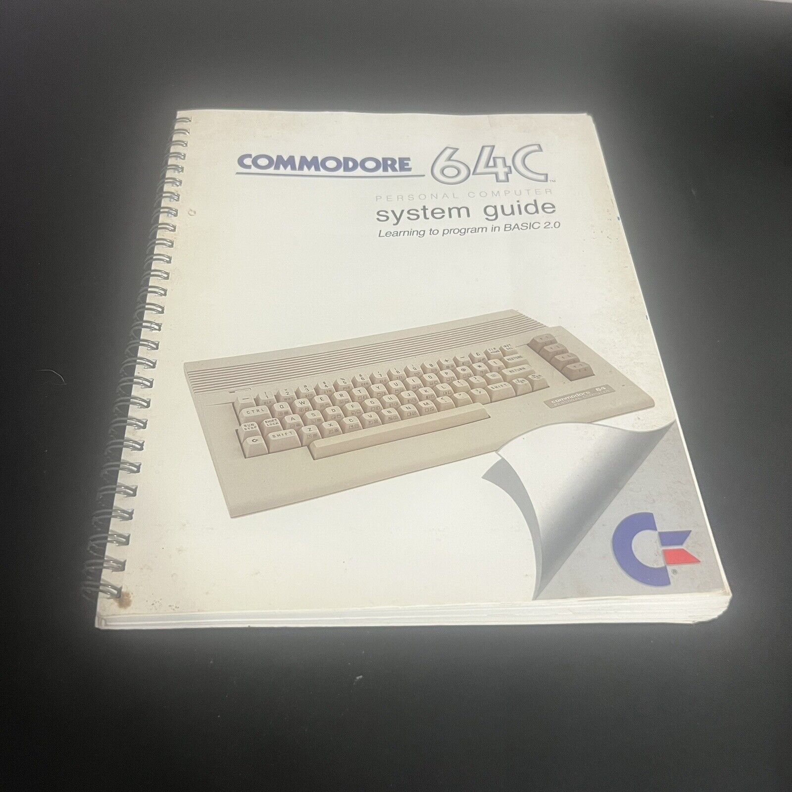 Vintage 1980s Commodore 64C System Guide: Learning to Program in BASIC 2.0
