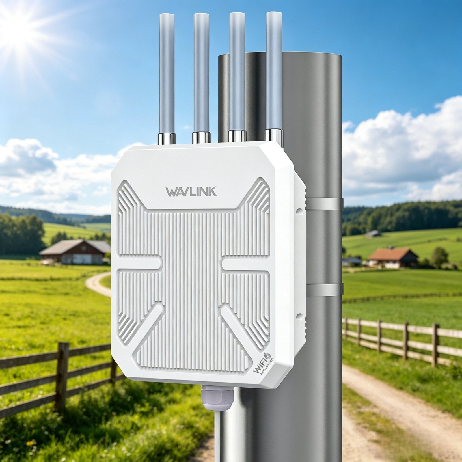 AX3000 WiFi 6 WiFi Extender Signal Booster Outdoor Router Weatherproof Antennas