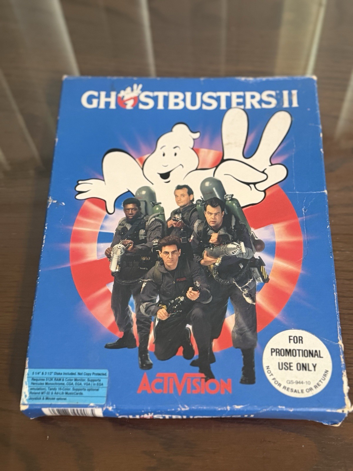 Ghostbusters II IBM PC Game +Guide Floppy  Disc Activision 1989 Tandy