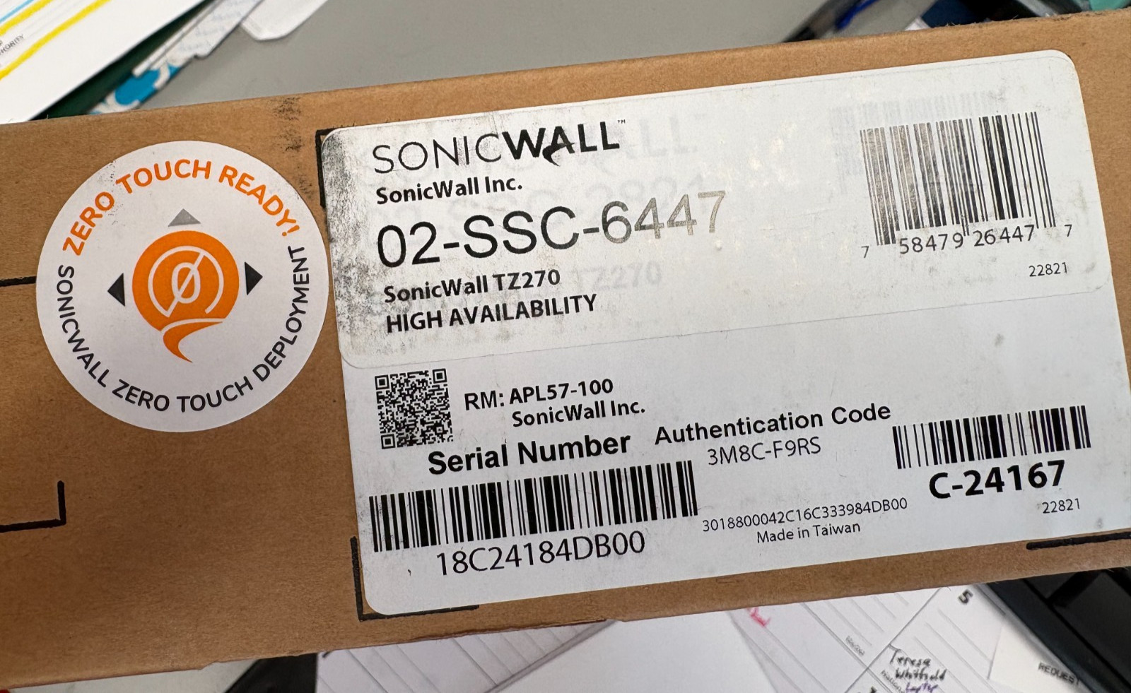 NEW SonicWALL TZ270 High Availability Failover Unit 02-SSC-6447