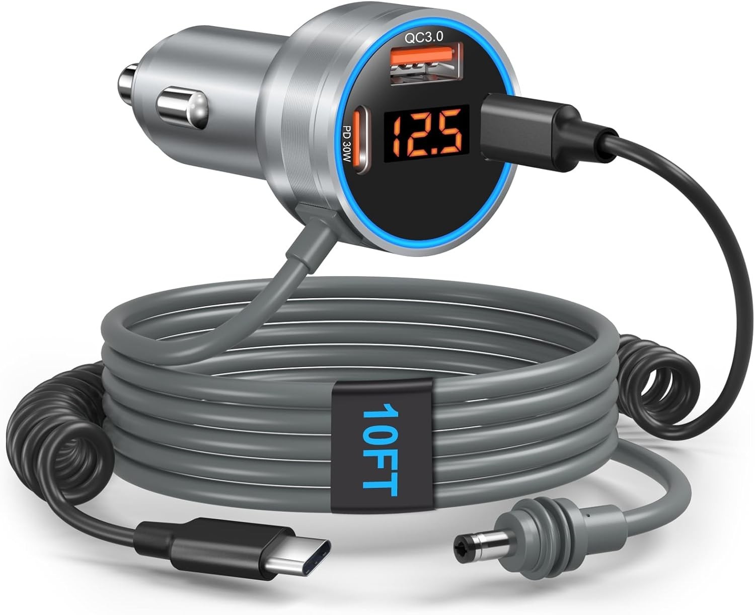 Starlink Mini Cable 10FT, 4 In1 Starlink Mini Car Charger 12V DC Power Cable+60