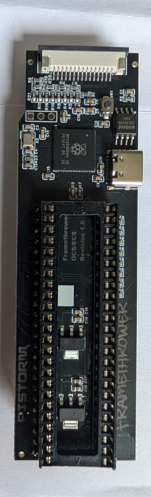 PiStorm Framethrower Black PCB Amiga 500 2000 A500 A2000 HDMI RTG Denise RP2350