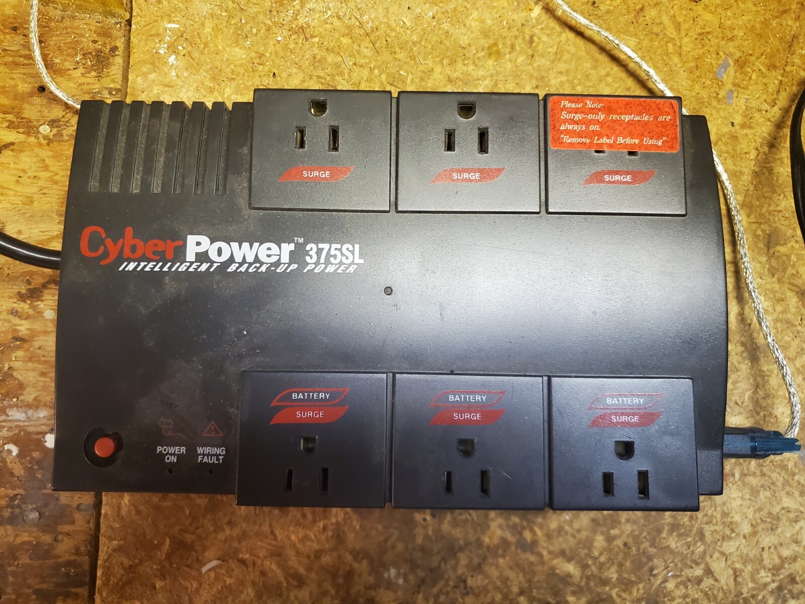 Cyber Power Battery Back-up 375SL Black