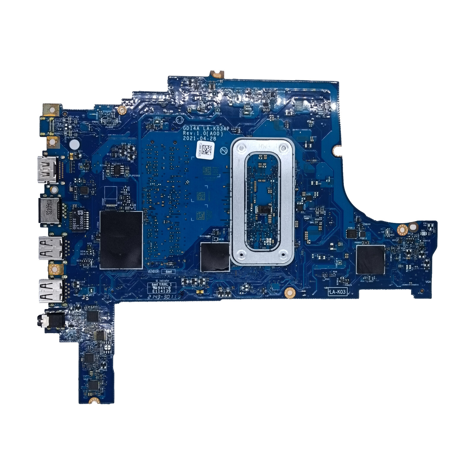 0F3DD5 F3DD5 For Dell Vostro 3400 3500 Motherboard GDI4A LA-K034P i7-1165G7