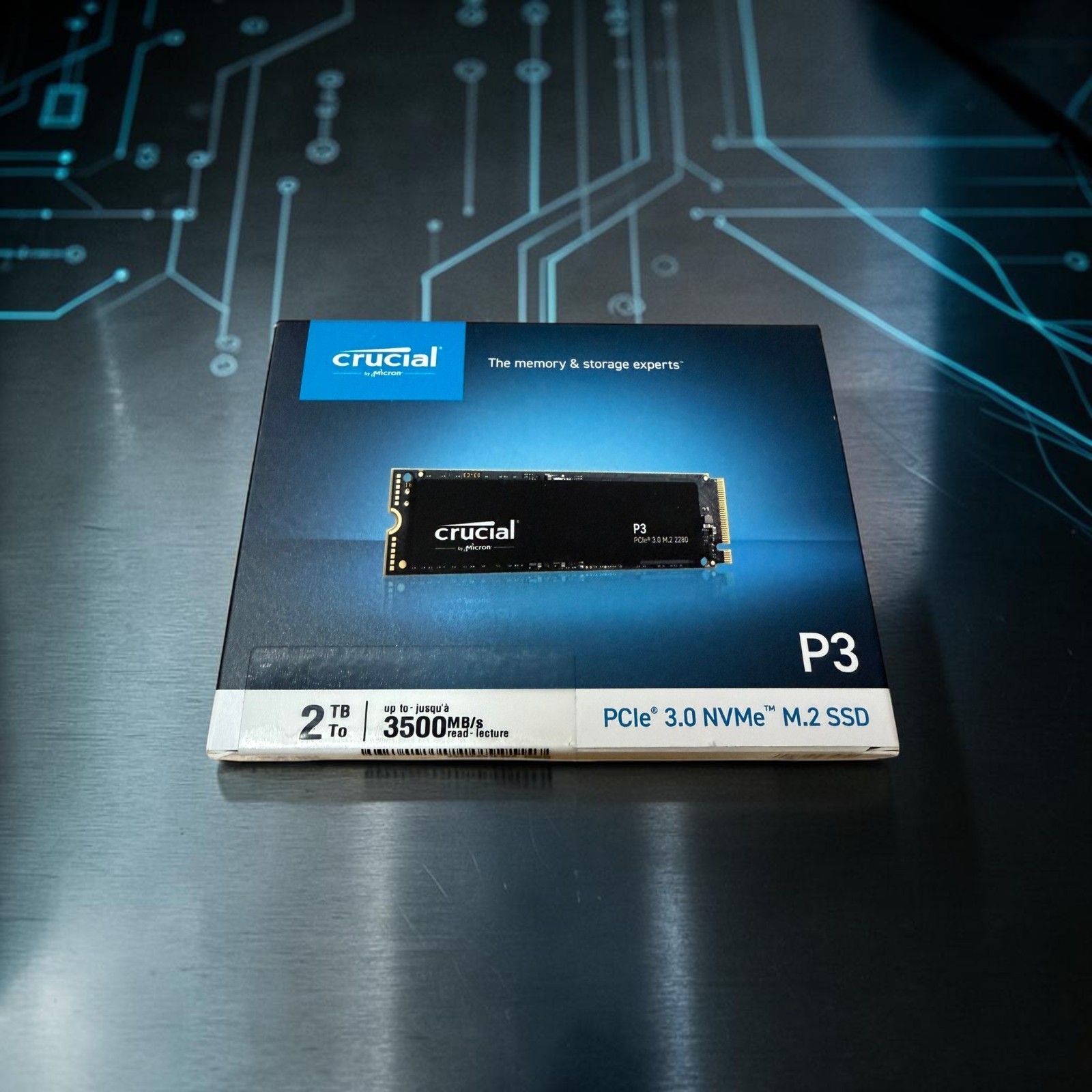 NEW Crucial P3 2TB PCIe 3.0 M.2 NVMe SSD 3500MB/s [SEALED]