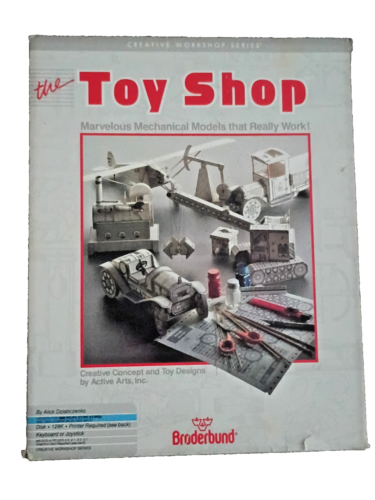 The Toy Shop Big Box IBM PC DOS 5.25" Floppy Complete Brøderbund Vintage CIB
