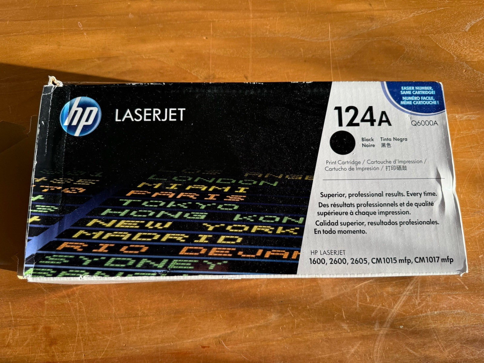 HP 124A Black Toner Cartridge New Open Box